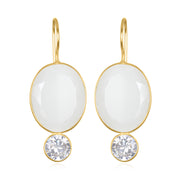 Valencia Grand Oval Earring-Lily Gold