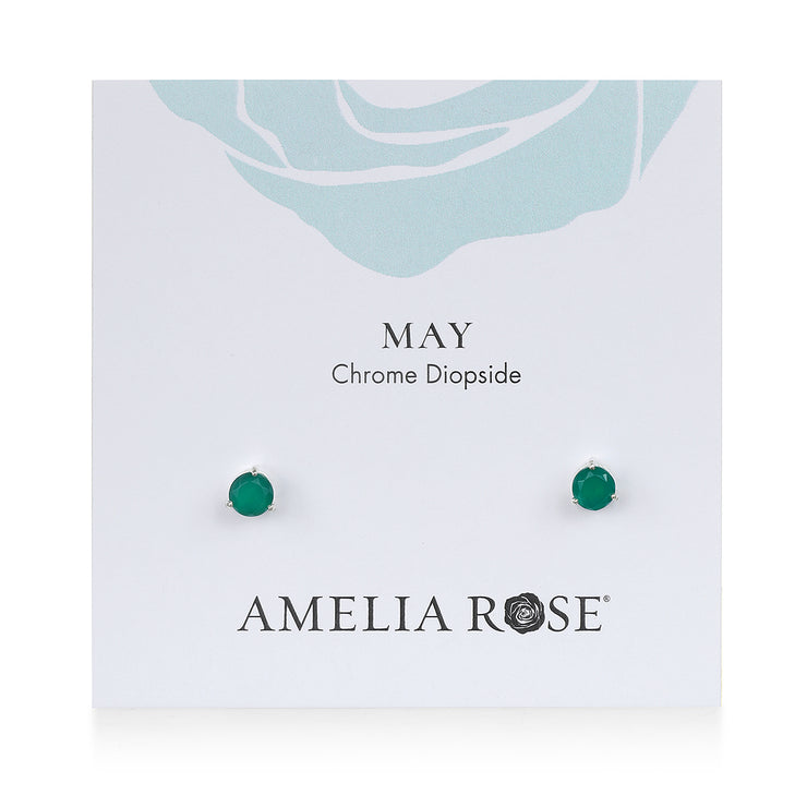 Birthstone Earring-May Chrome Diopside