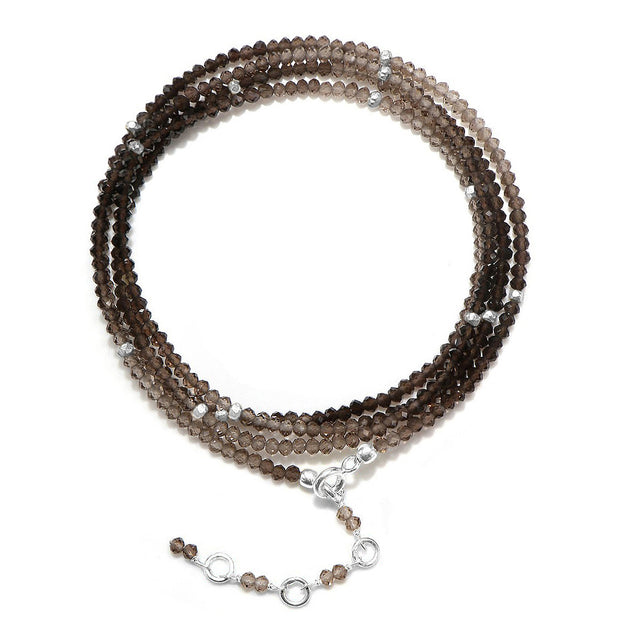 Gemstone Sparkle Wrap-Ombre Smoky Quartz