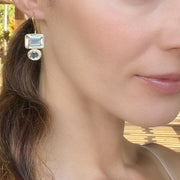 Valencia Earring-Clear Silver