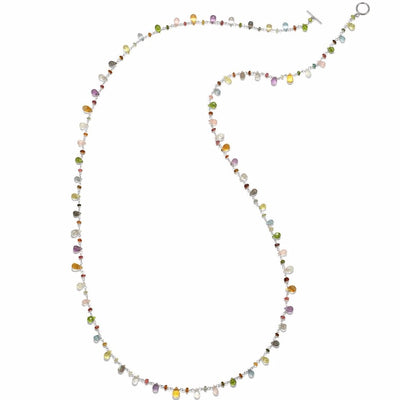 Wildflower Long Necklace Sterling-Long