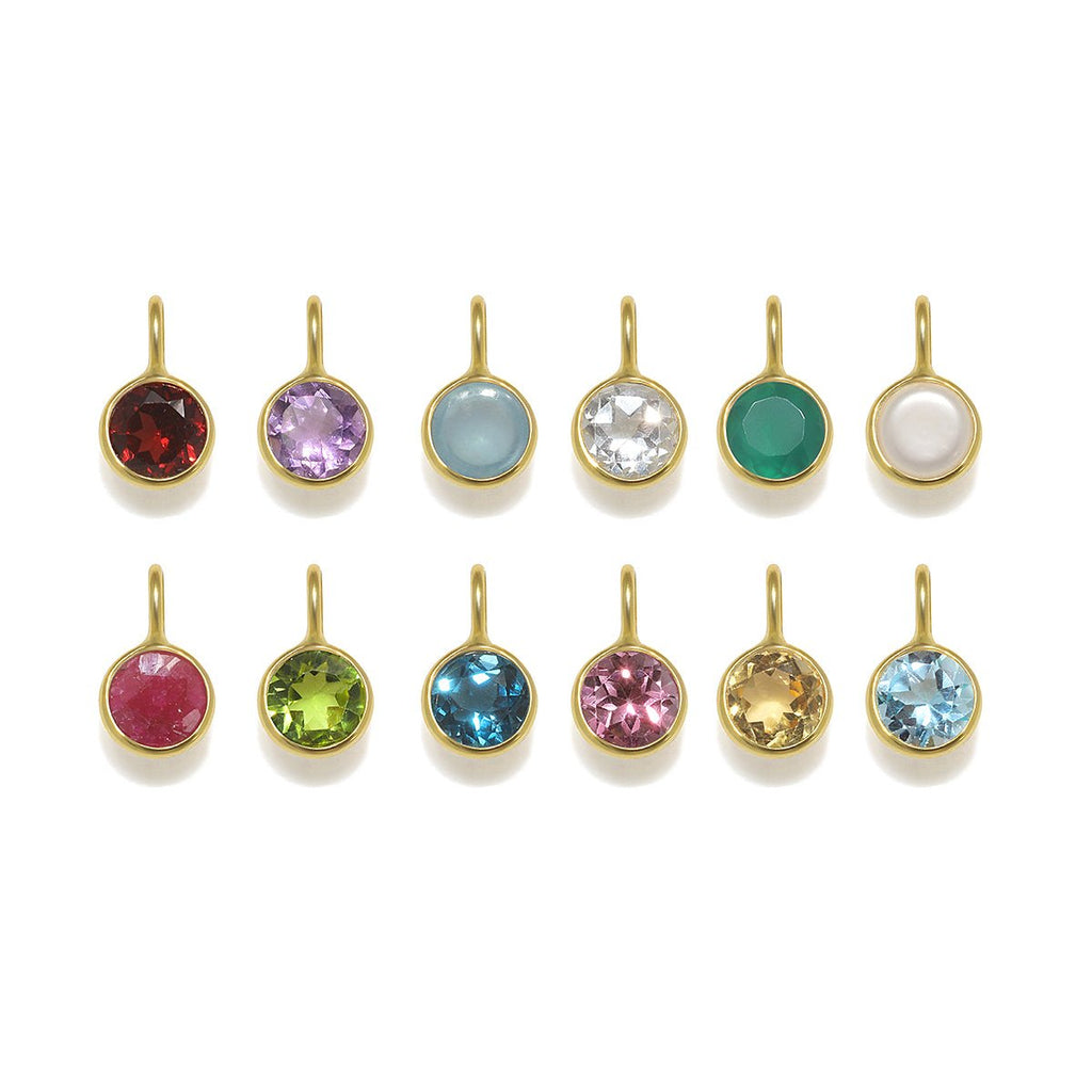 Birthstone Charms Gold