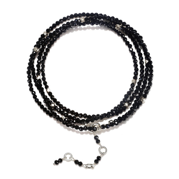 Gemstone Sparkle Wrap-Black Spinel