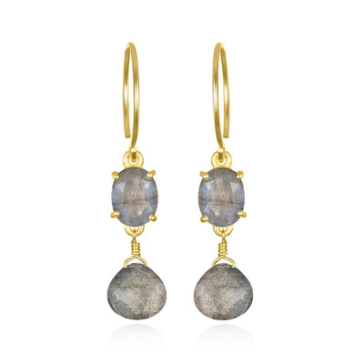 Lily Earring-Labradorite