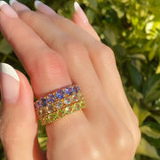 Gemstone Eternity Rings