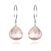 Catherine Earring-Rose Quartz